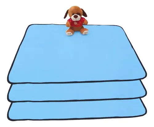 Kit de tapetes higiênicos laváveis reutilizáveis 100x70cm