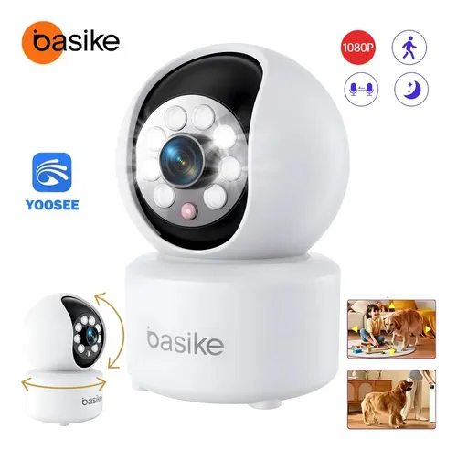 Câmera Wi-Fi 360 graus com áudio para monitorar cachorro