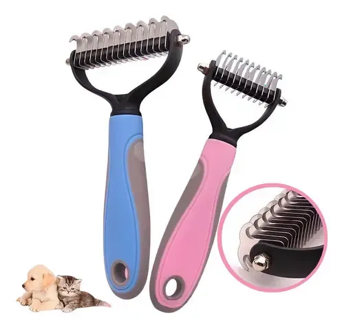 Rasqueadeira de pinos para desembolar o pelo do cachorro