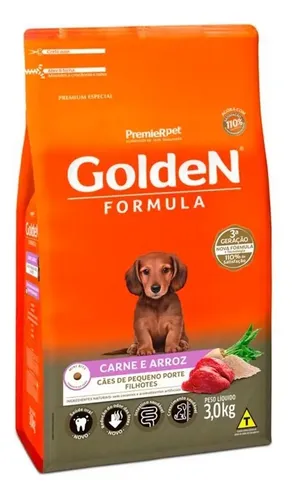 Ração Golden para filhotes de raças pequenas 3kg