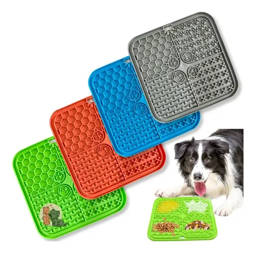 Tapete de lamber para distrair o cachorro durante os fogos